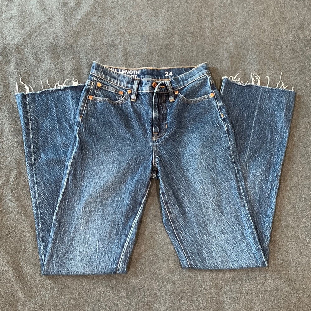 J.CREW Full Length Demi Boot Jeans - Size 24